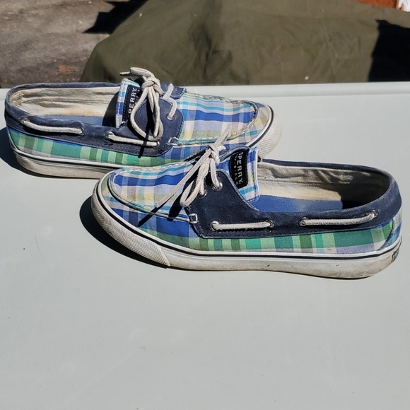 Sperry Checkered Plaid Top Sider Size 8.5 - Picture 4 of 5